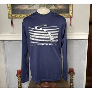 Island Crew Hawaii Long Sleeve Performance Shirt Maui Oahu Surf 2XL